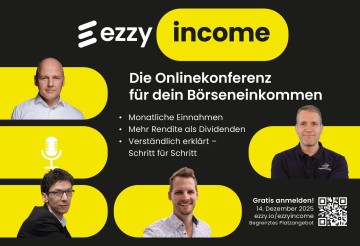 Letzter Call für dein Börseneinkommen 2026: "ezzy Income" startet in 10 Tagen