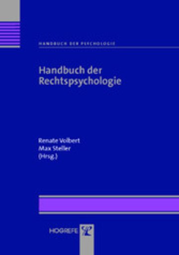 Ebook Handbuch Der Rechtspsychologie Reihe Handbuch Der Psychologie Bd 9 -
