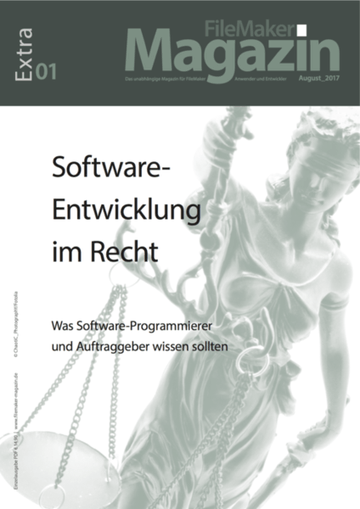 FileMaker Magazin EXTRA01: Software-Entwicklung im Recht
