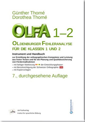 OLFA 1-2: Oldenburger Fehleranalyse für die Klassen 1 und 2. Instrument, Handbuch und alle Kopiervorlagen.