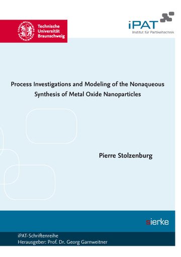 Process Investigations and Modeling of the Nonaqueous Synthesis of Metal Oxide 