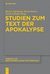 E-Book Studien zum Text der Apokalypse