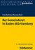 E-Book Der Gemeinderat in Baden-Württemberg