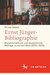 Ernst Jünger-Bibliographie. Fortsetzung