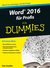 E-Book Word 2016 für Profis für Dummies