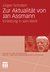 E-Book Zur Aktualität von Jan Assmann