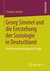 E-Book Georg Simmel und die Entstehung der Soziologie in Deutschland