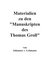 E-Book Materialien zu den Manuskripten des Thomas Groll