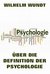 E-Book Über die Definition der Psychologie