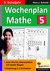 Wochenplan Mathe / Klasse 5