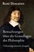 E-Book Betrachtungen über die Grundlagen der Philosophie