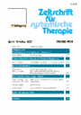 Zeitschrift für systemische Therapie und Beratung
