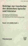 Beitraege zur Geschichte der deutschen Sprache und Literatur