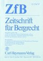 ZfB - Zeitschrift für Bergrecht