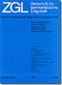 Zeitschrift für germanistische Linguistik