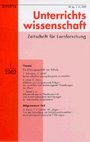 Unterrichtswissenschaft Zeitschrift für Lernforschung