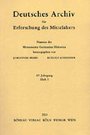 Deutsches Archiv für Erforschung des Mittelalters