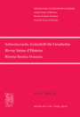 Schweizerische Zeitschrift für Geschichte
