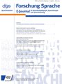 Forschung Sprache