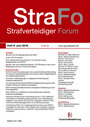 StraFo Strafverteidiger Forum